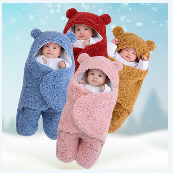 (৩ পিস) Baby Sleeping Blanket Bag - এক্সট্রা সফট কিউট নবজাতক বেবি ব্ল্যাংকেট