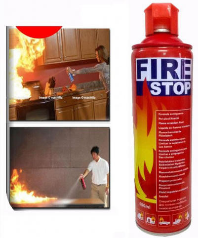 Fire Stop Spray - 500ml | Portable Fire Extinguisher for Home, Car & Office in Bangladesh | ফায়ার স্টপ স্প্রে - ৫০০ মিলি