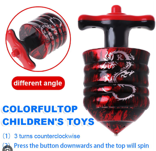 (৩ পিস) LED Flashing Musical Gyro Toy: আলো ঝলমলে ফুটবল লাটিম খেলনা