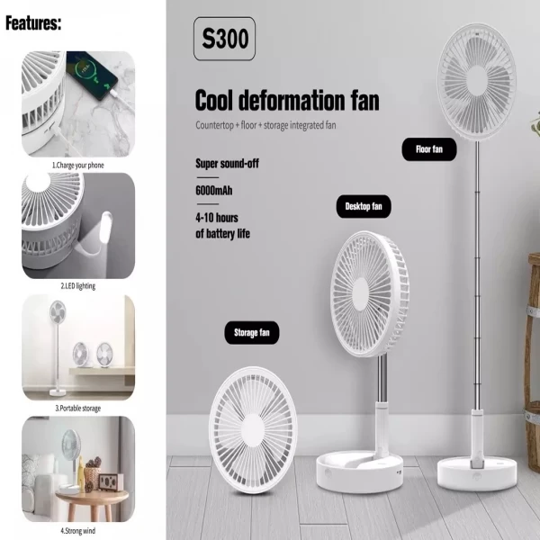 Retractable Folding Fan-ZK